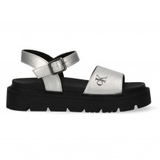 CALVIN KLEIN πέδιλο κορίτσι V3A2-83257-1372904 ασημί